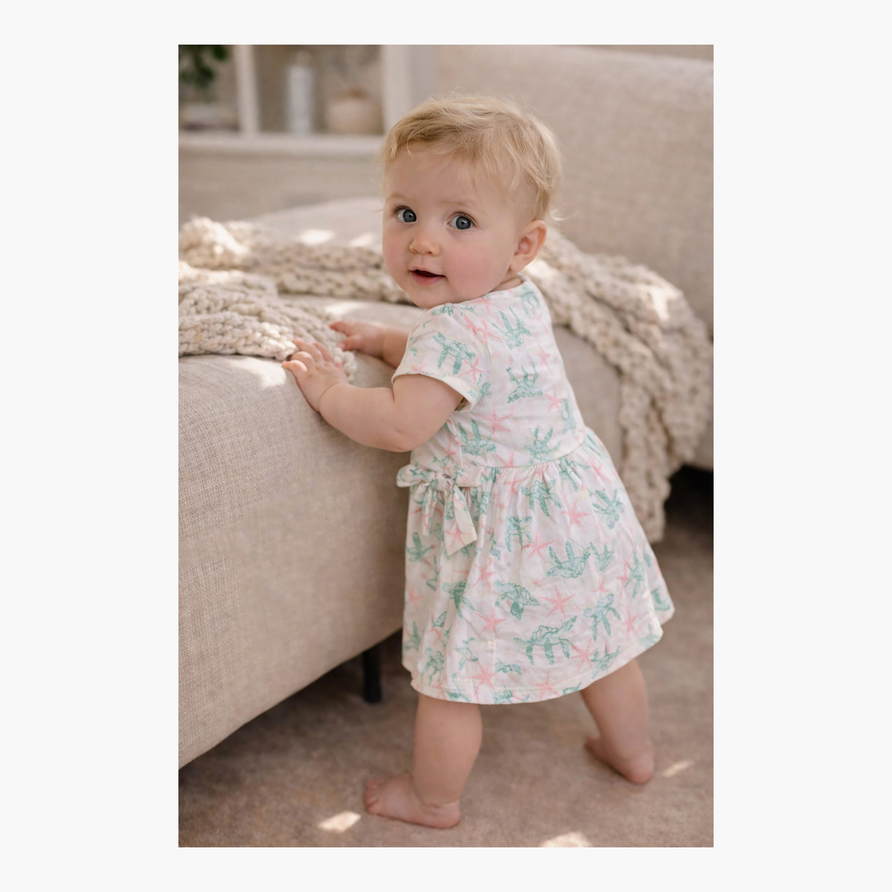 Dirkje Turtle & Starfish Print Tie-Front Dress-girls-clothing-dressesandjumpsuits-image-4