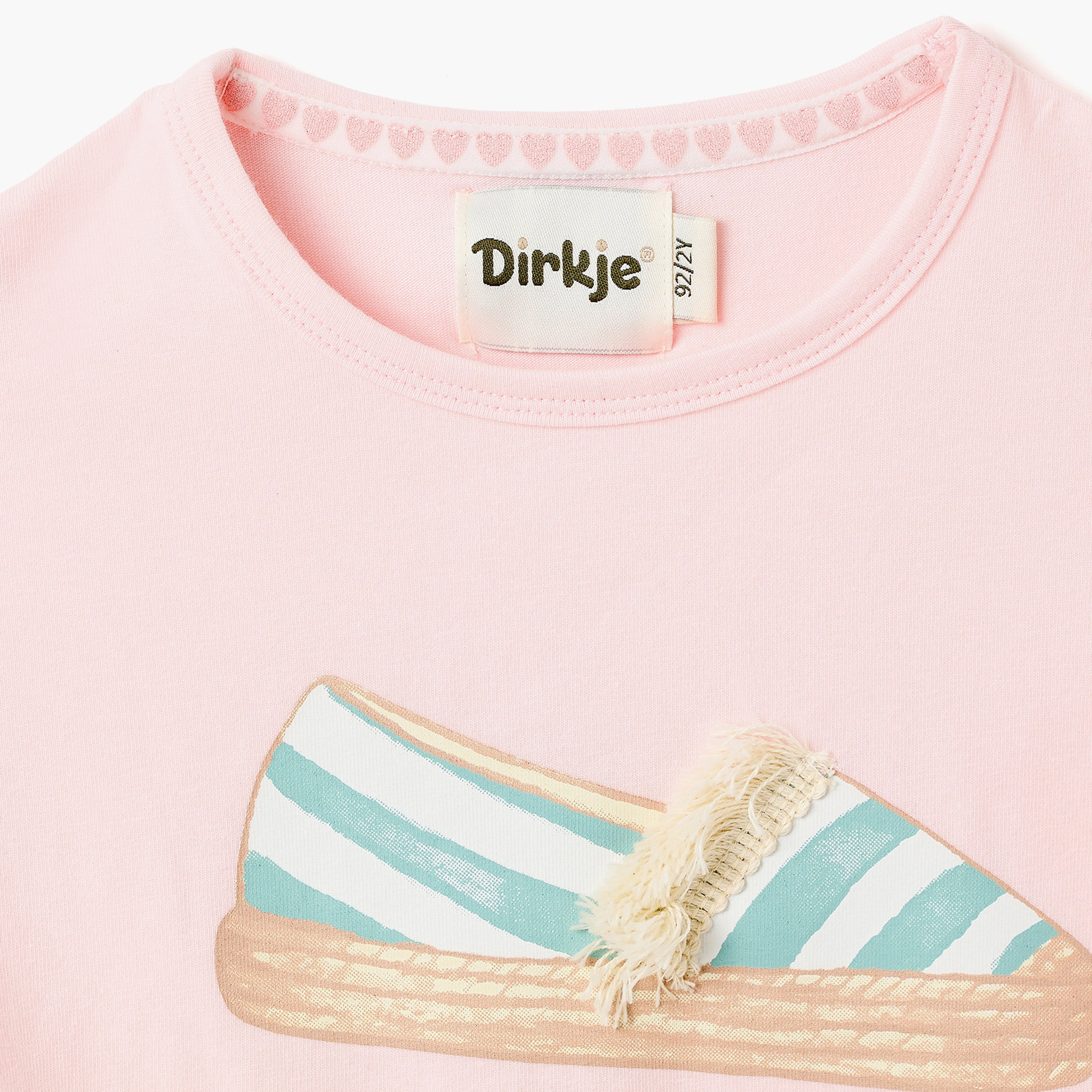 Dirkje Seaside Stroll Tie-Front Tee & Turtle-Print Flared Leggings Set-girls-clothing-setsandcoords-image-7