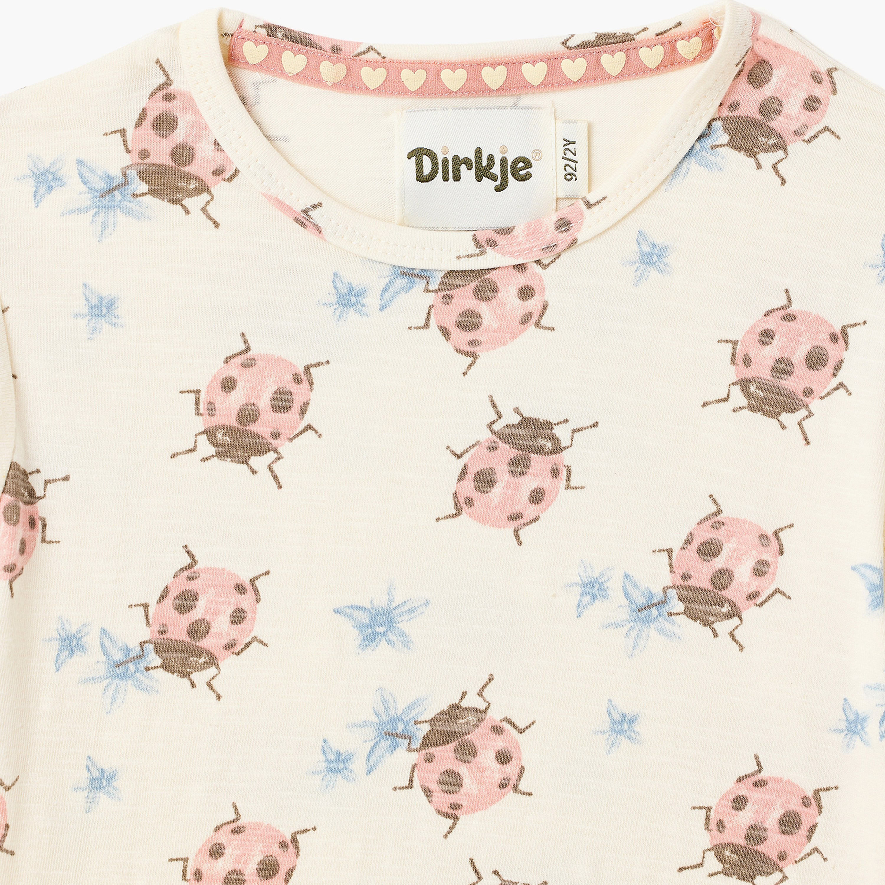 Dirkje Ladybug Flutter Ruffle-Sleeve Tee & Bow-Waist Leggings Set-girls-clothing-setsandcoords-image-7
