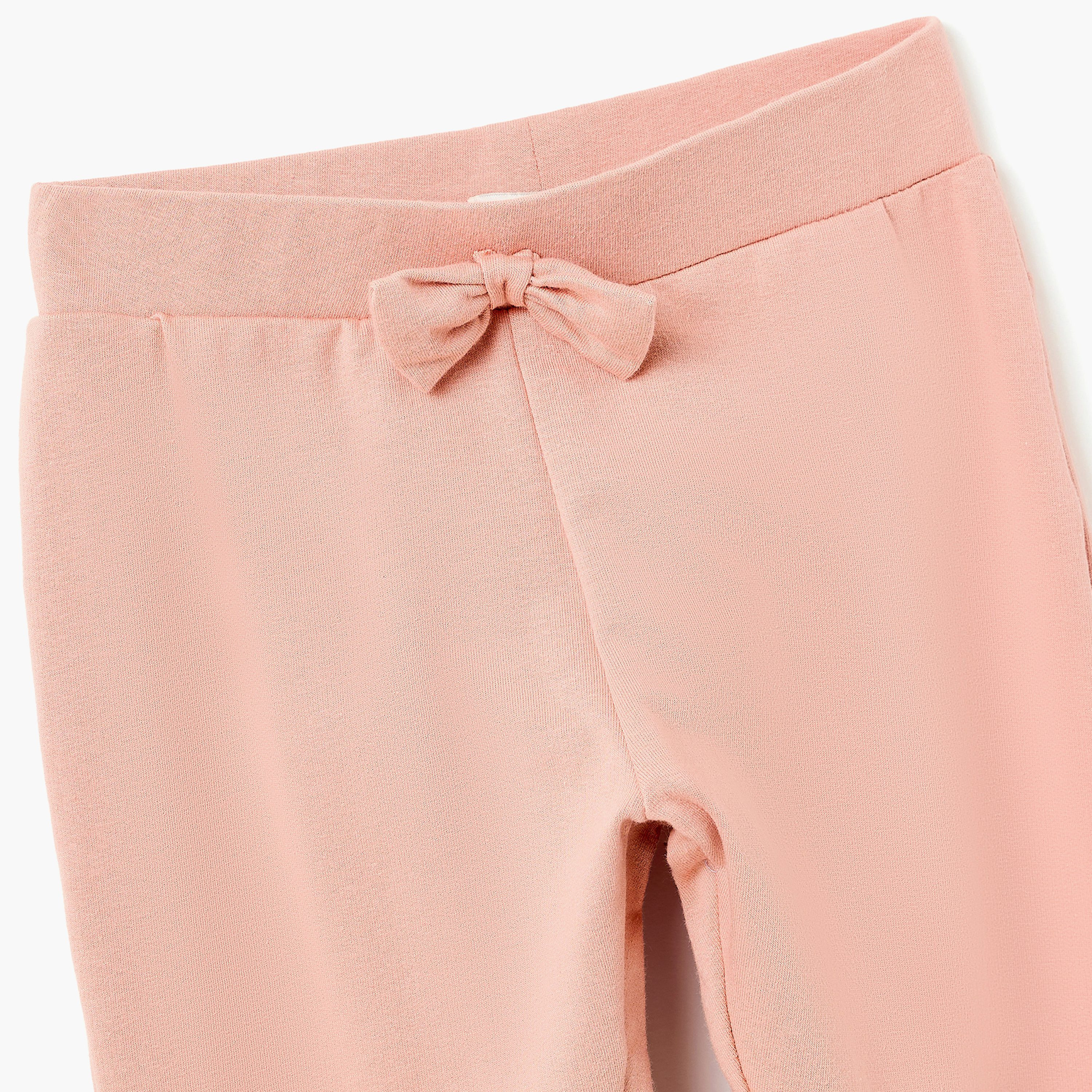 طقم تي شيرت "الدعسوقة" بأكمام رفرفة وليجنز بخصر مزين بفيونكة من ديركجي-girls-clothing-setsandcoords-image-8