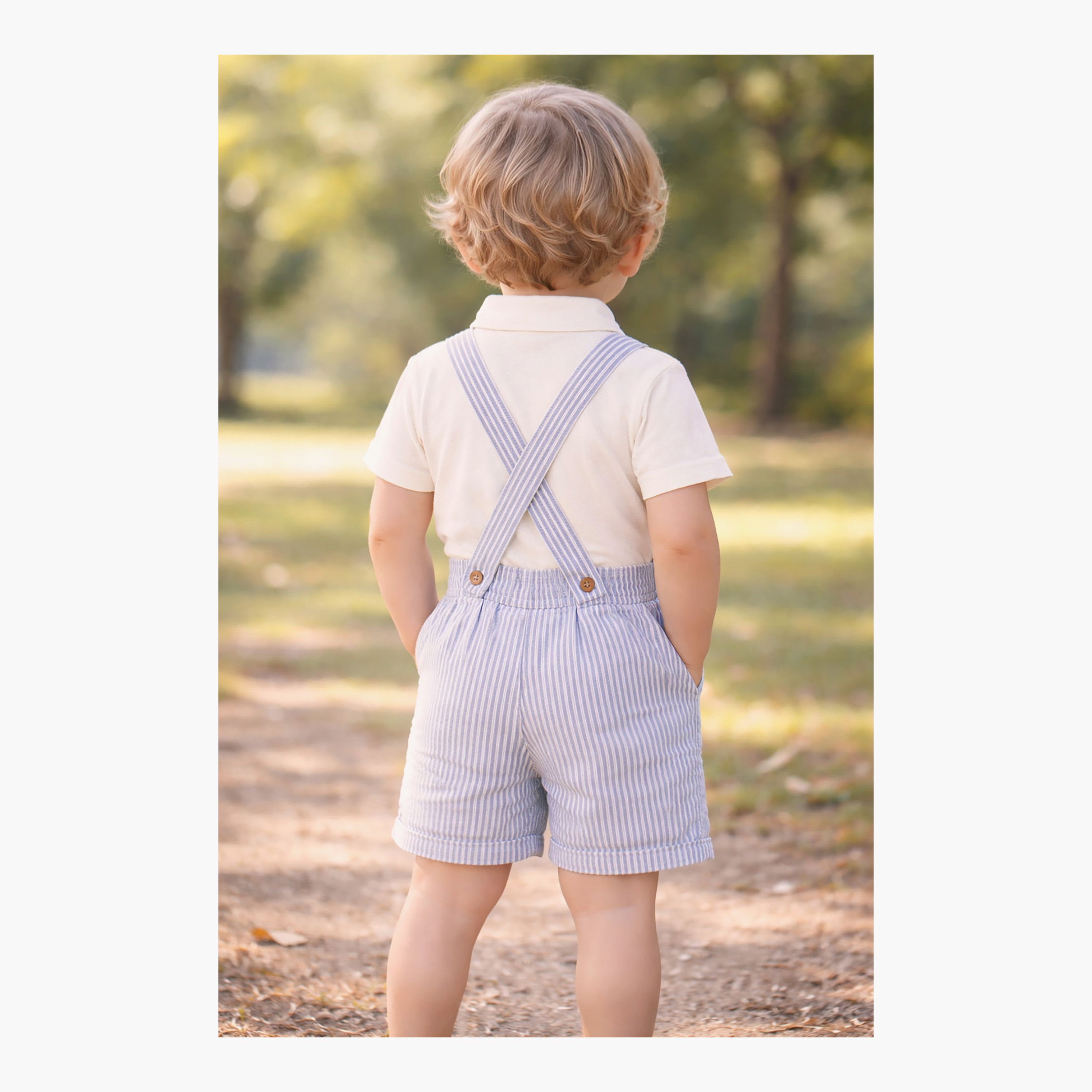 Dirkje Seaside Stripes Cream Polo & Pin-Stripe Suspender Short Set-boys-clothing-setsandcoords-image-9