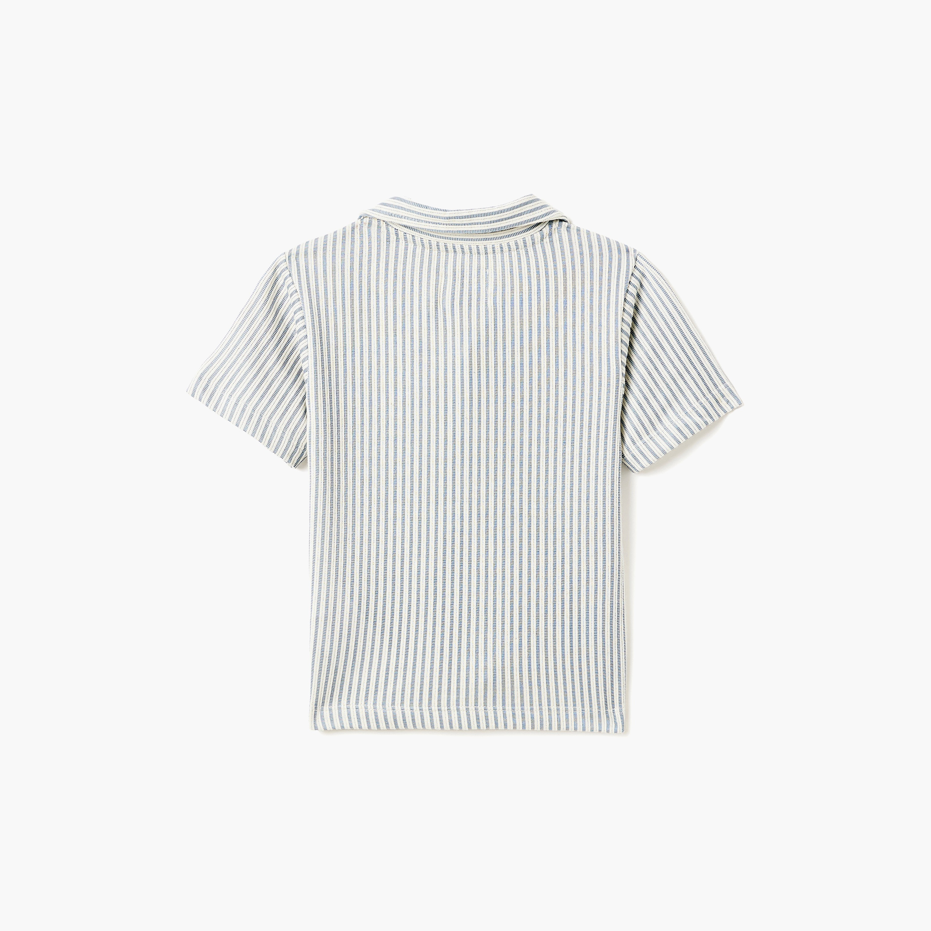 Dirkje Blue-Stripe Seersucker Shirt & Shorts Set-boys-clothing-setsandcoords-image-3
