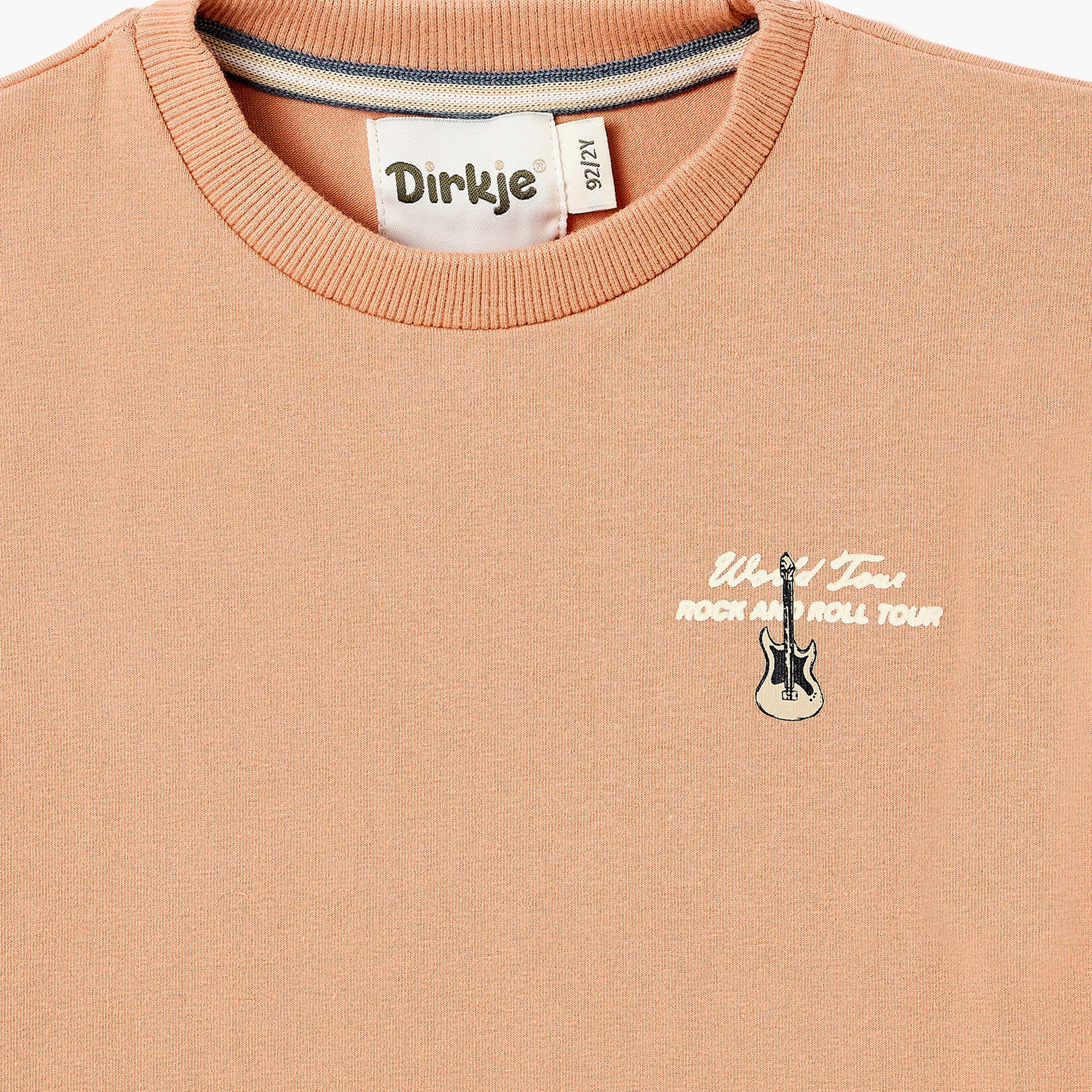 طقم تي شيرت بلون "تيراكوتا" وبنطلون رياضي رملي من ديركجي-boys-clothing-setsandcoords-image-8