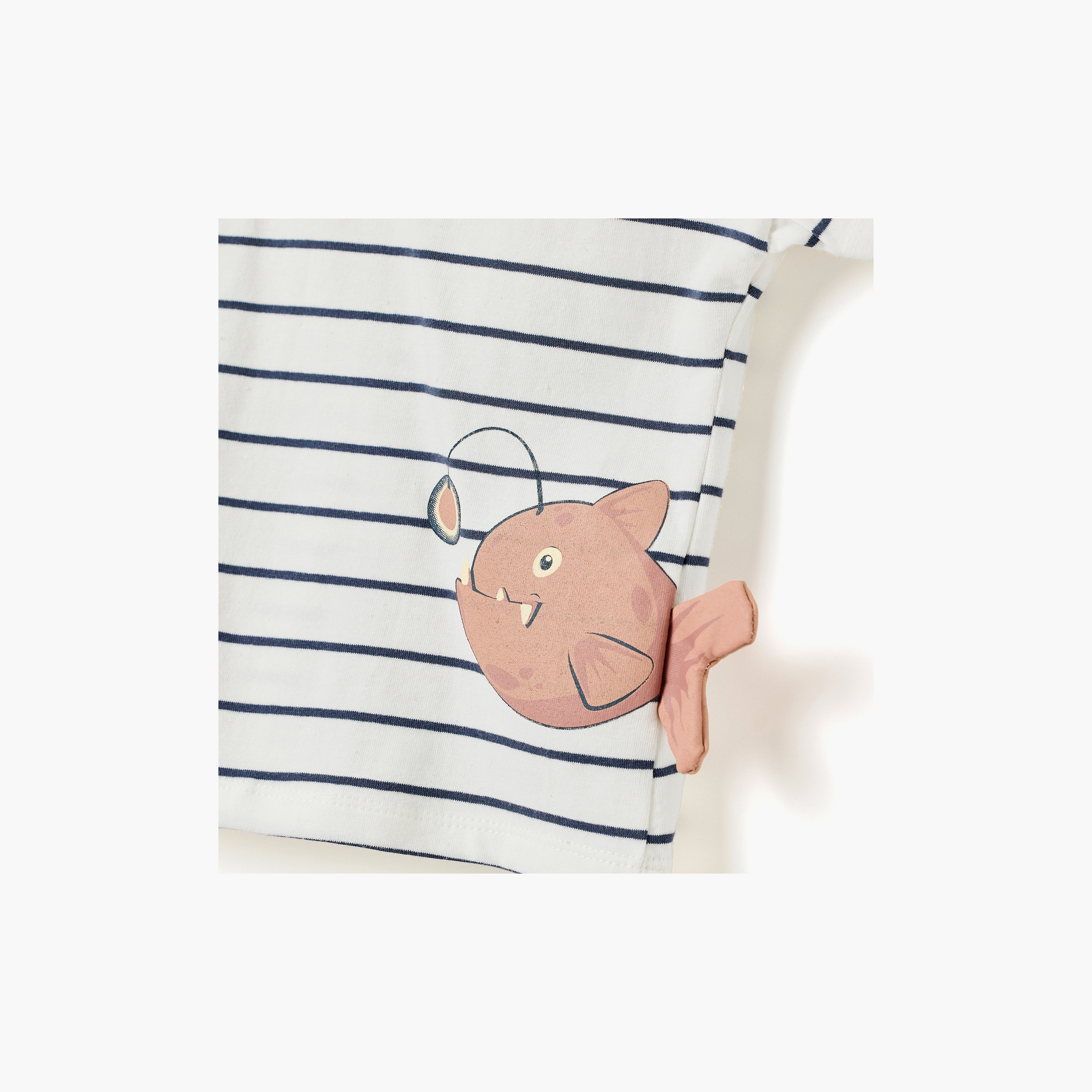 Dirkje Little Angler Striped Anglerfish Tee & Pocketed Shorts Set-boys-clothing-setsandcoords-image-9