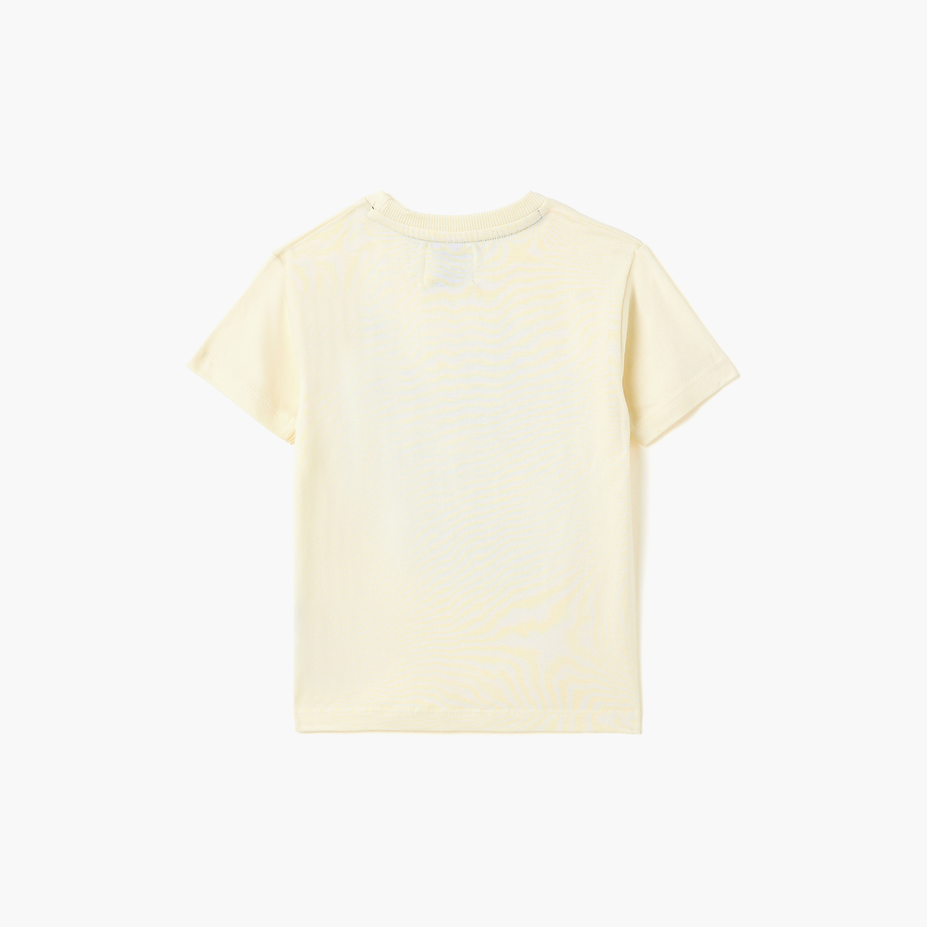 طقم تي شيرت "Surf Club" بطبعة نخل وبنطلون رياضي محبوك مضلع من ديركجي-boys-clothing-setsandcoords-image-3
