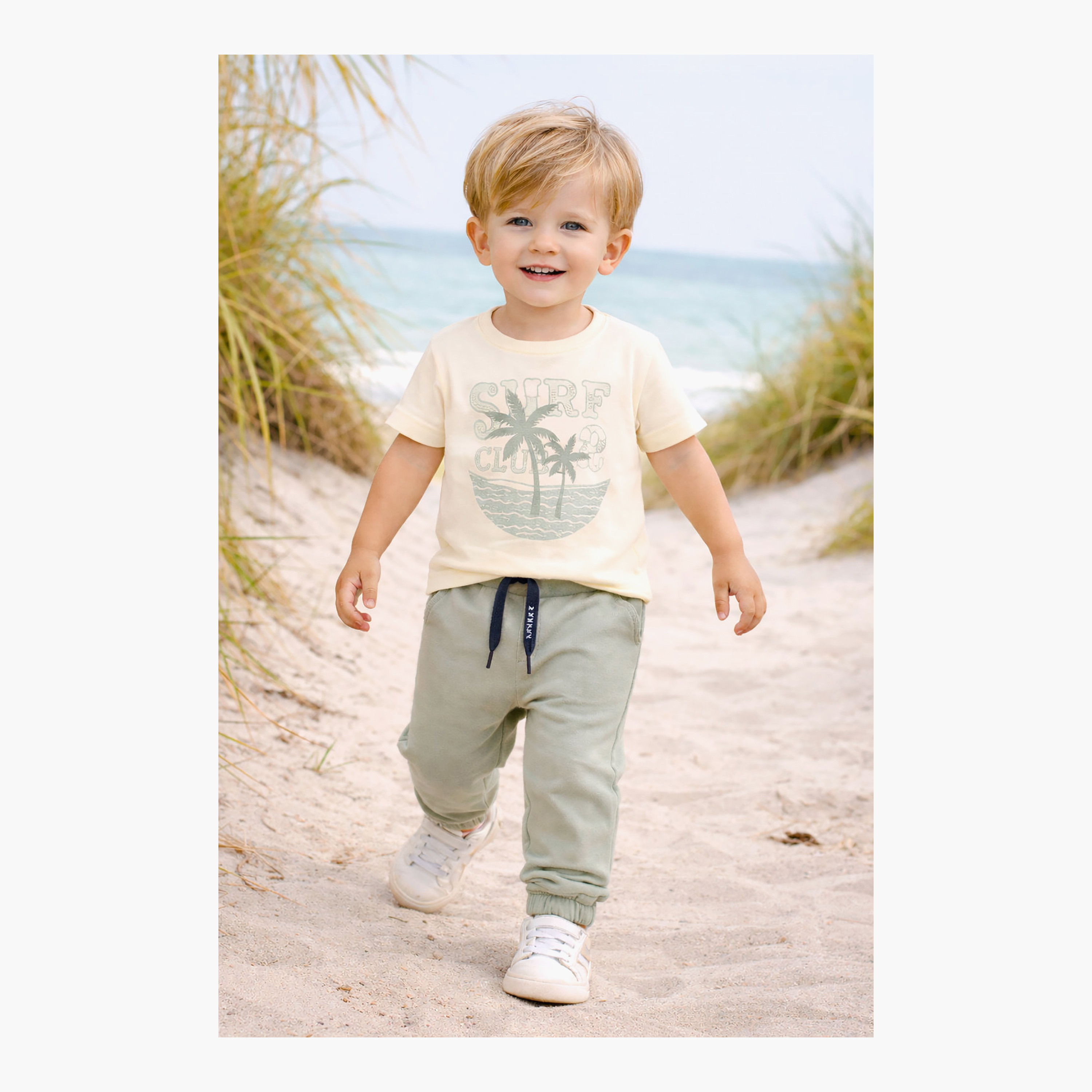 Dirkje Surf Club Palm-Print Tee & Rib-Knit Joggers Set-boys-clothing-setsandcoords-image-6