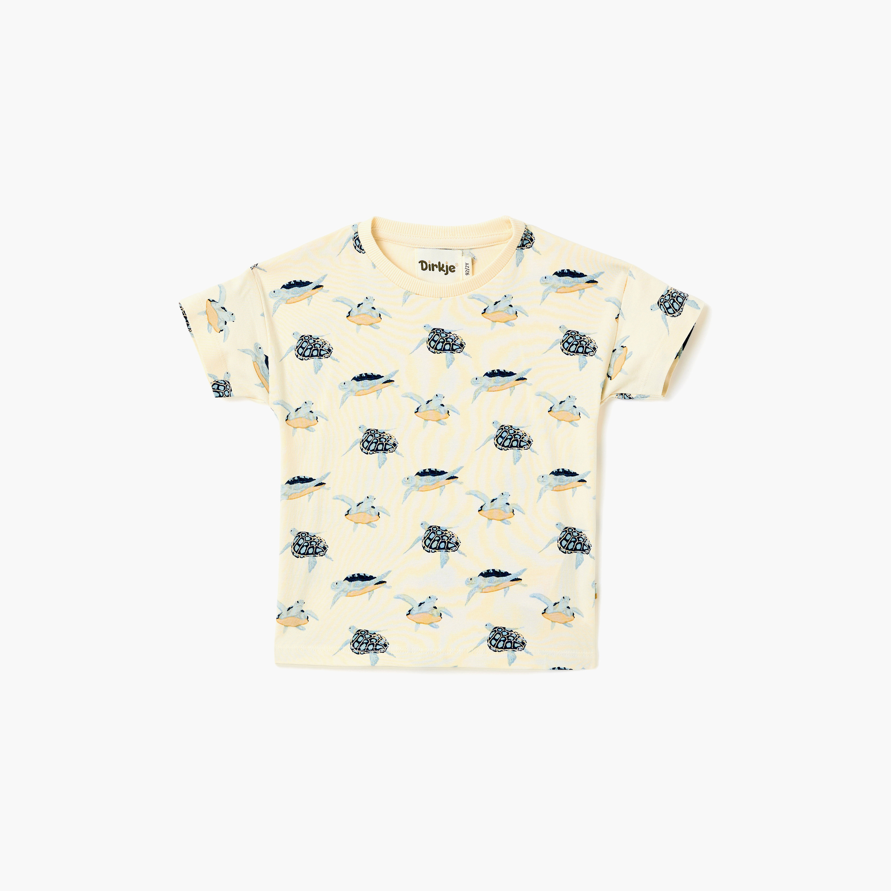 Dirkje Turtle Surf All-Over Print Tee & Pocket-Shorts Set-boys-clothing-setsandcoords-image-2