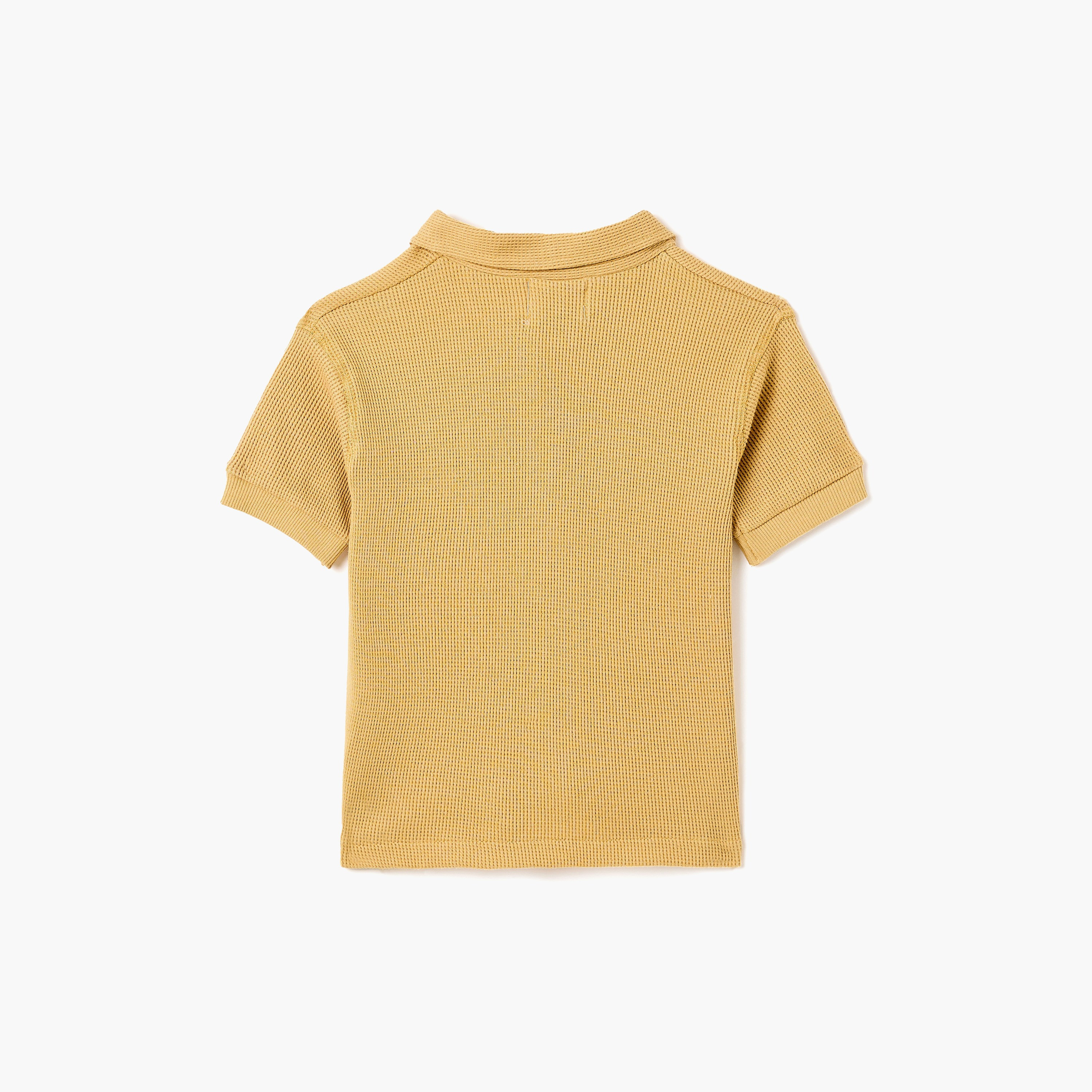 طقم قميص بياقة قماش وافل وشورت بحواف ملفوفة من ديركجي-boys-clothing-setsandcoords-image-5