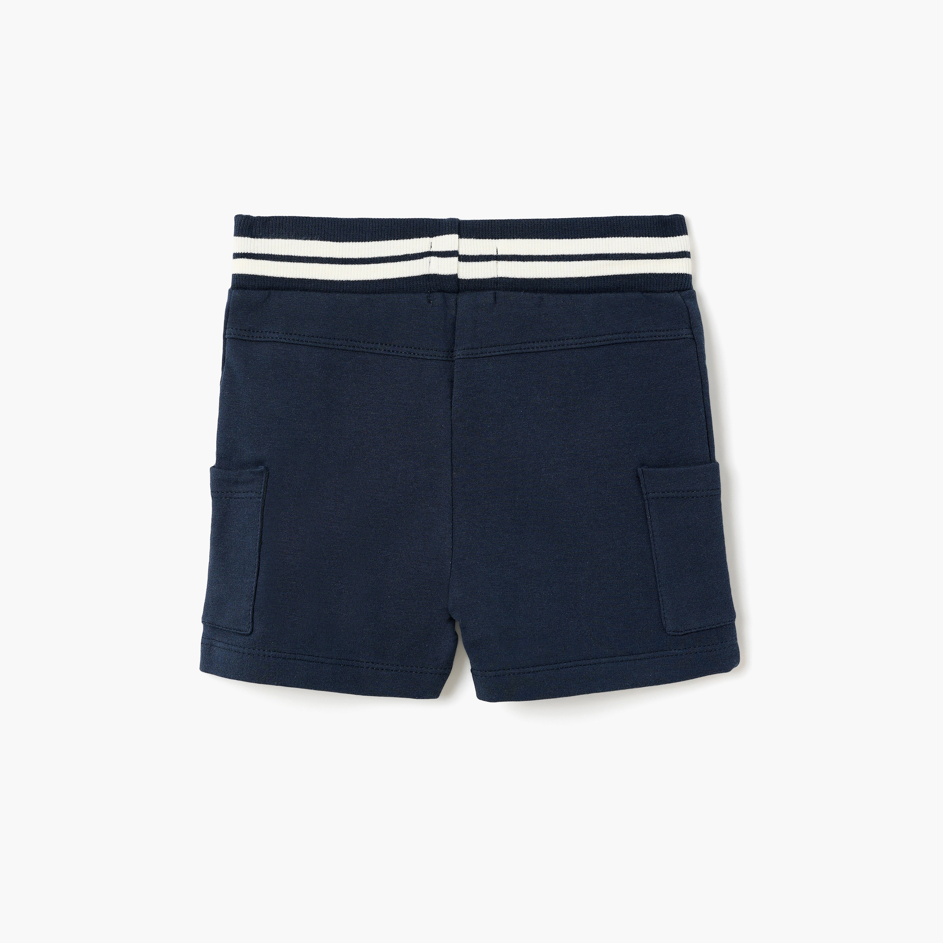 طقم تي شيرت قطني بطبعة "عجلات استوائية" وشورت بخصر مخطط من ديركجي-boys-clothing-setsandcoords-image-5