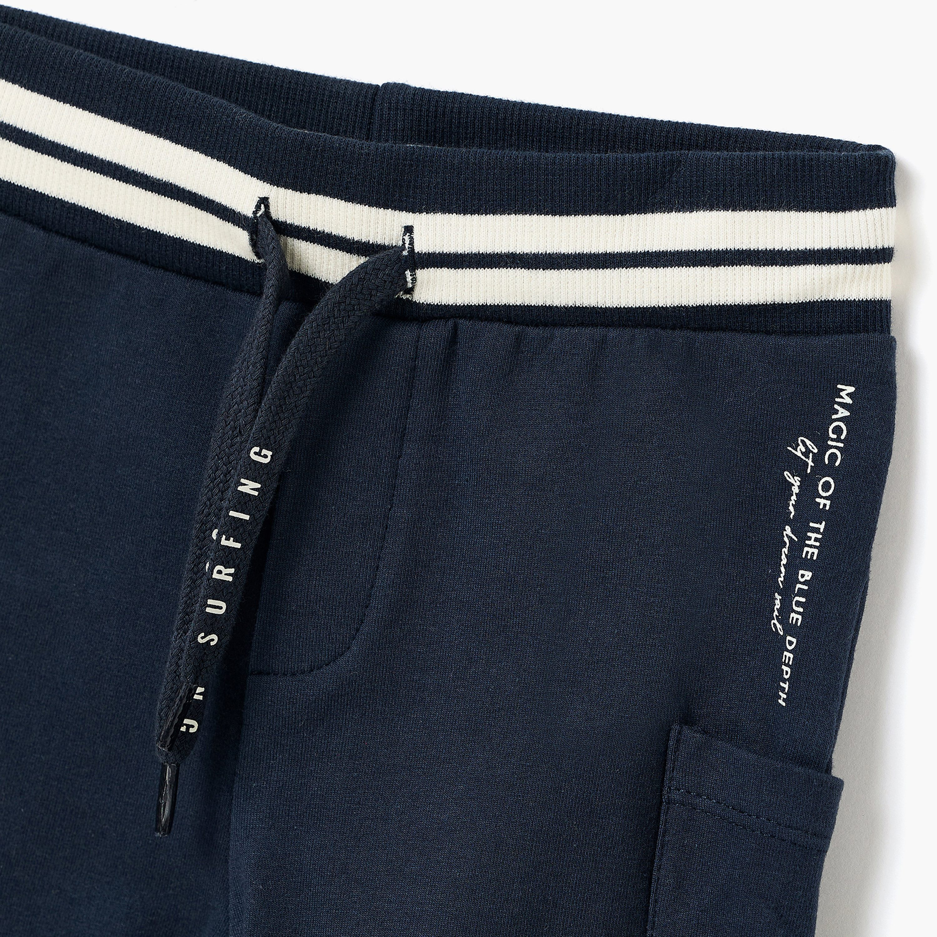 طقم تي شيرت قطني بطبعة "عجلات استوائية" وشورت بخصر مخطط من ديركجي-boys-clothing-setsandcoords-image-8
