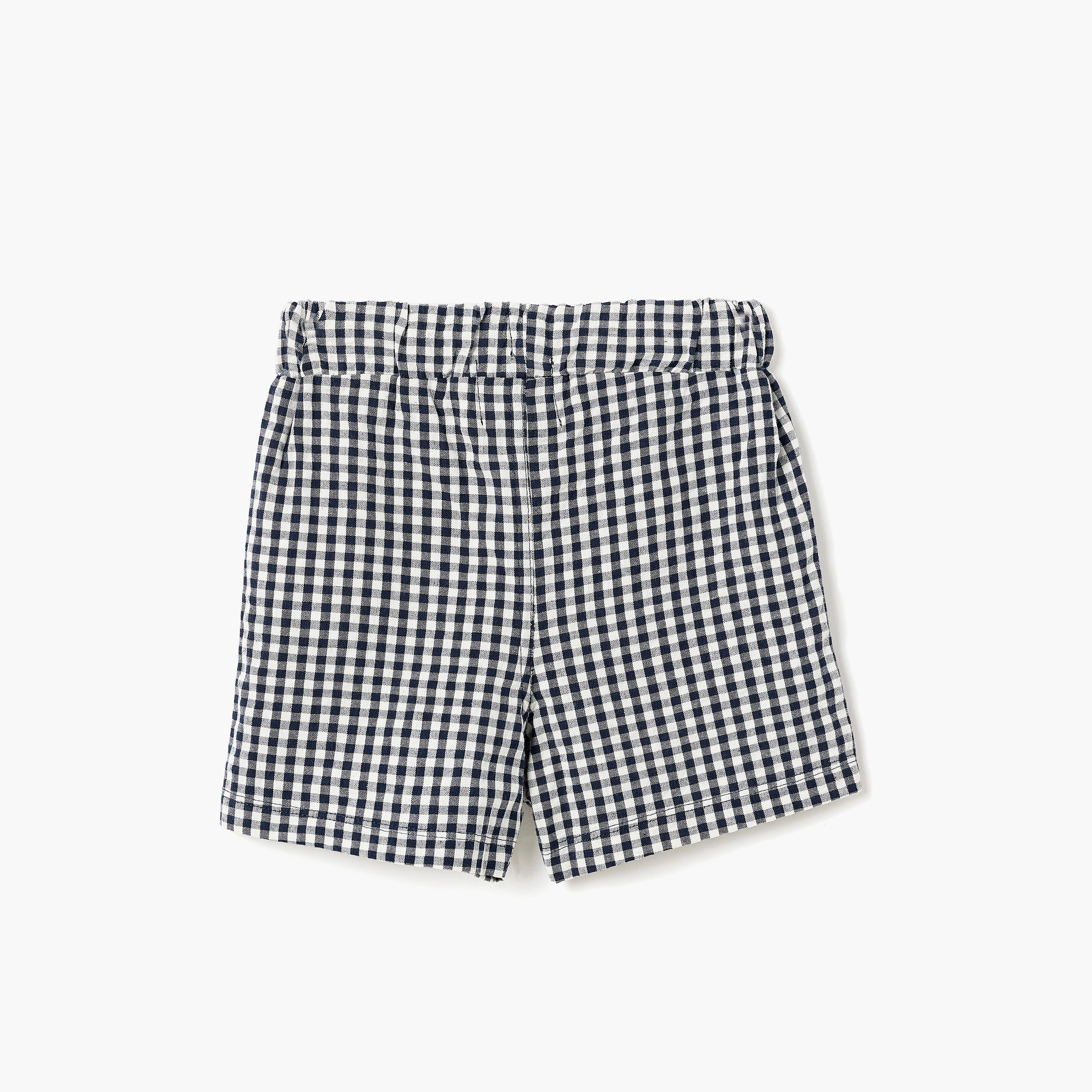 طقم تي شيرت مربعات (جينجهام) وشورت كاروهات من ديركجي-boys-clothing-setsandcoords-image-5