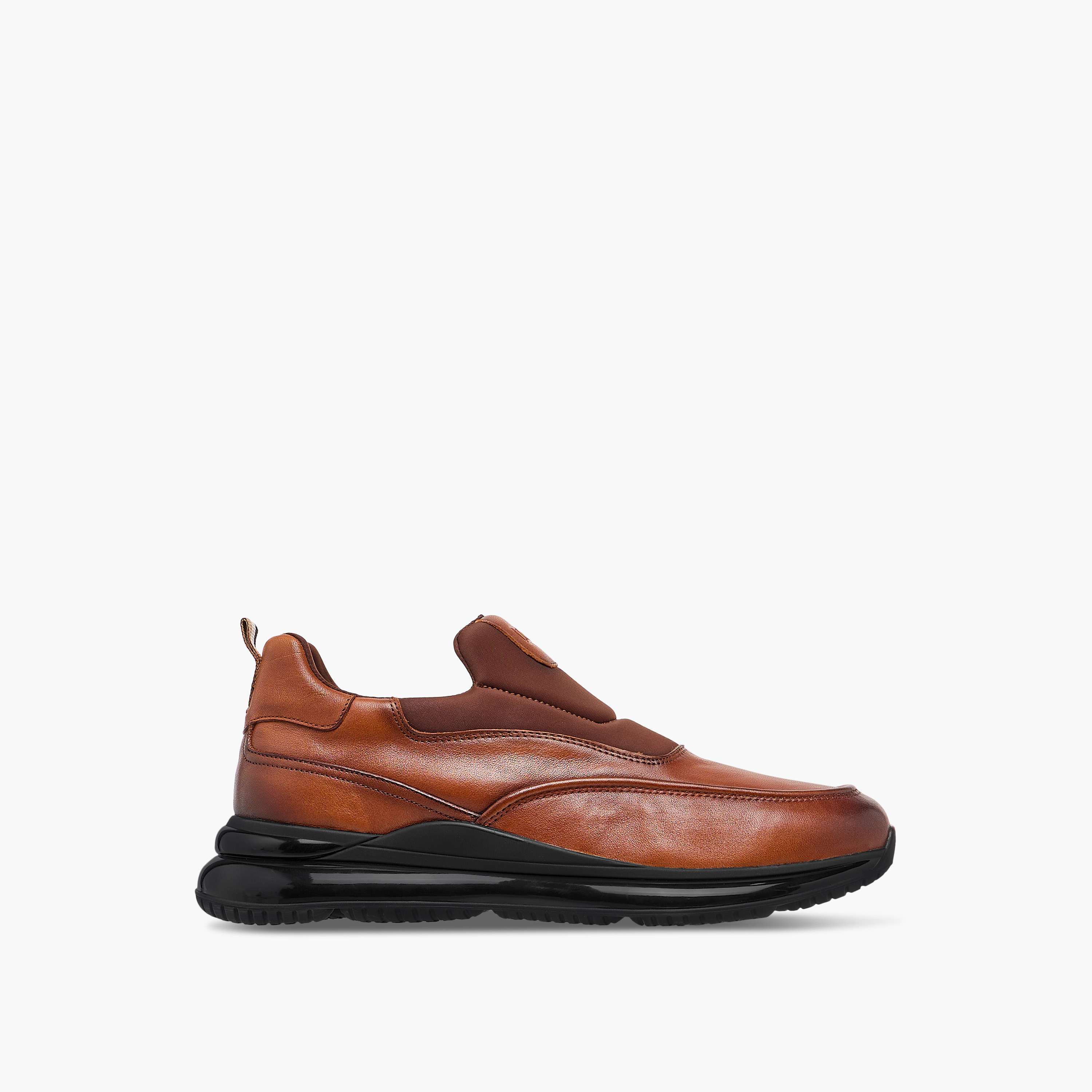 Duchini Men's Leather Logo Embossed Slip-On Loafers-men-shoes-loafersandmoccasins-image-3