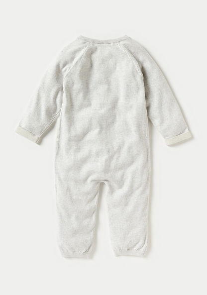 Juniors Solid Romper with Long Sleeves and Pocket-Sleepsuits-image-3