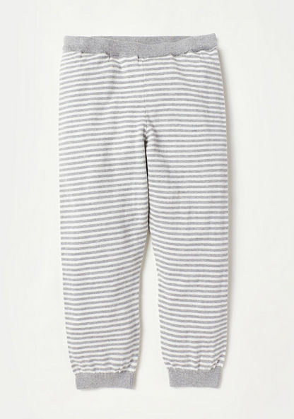 Juniors Embroidered Sweater and Elasticated Pyjama Set-Pyjama Sets-image-2