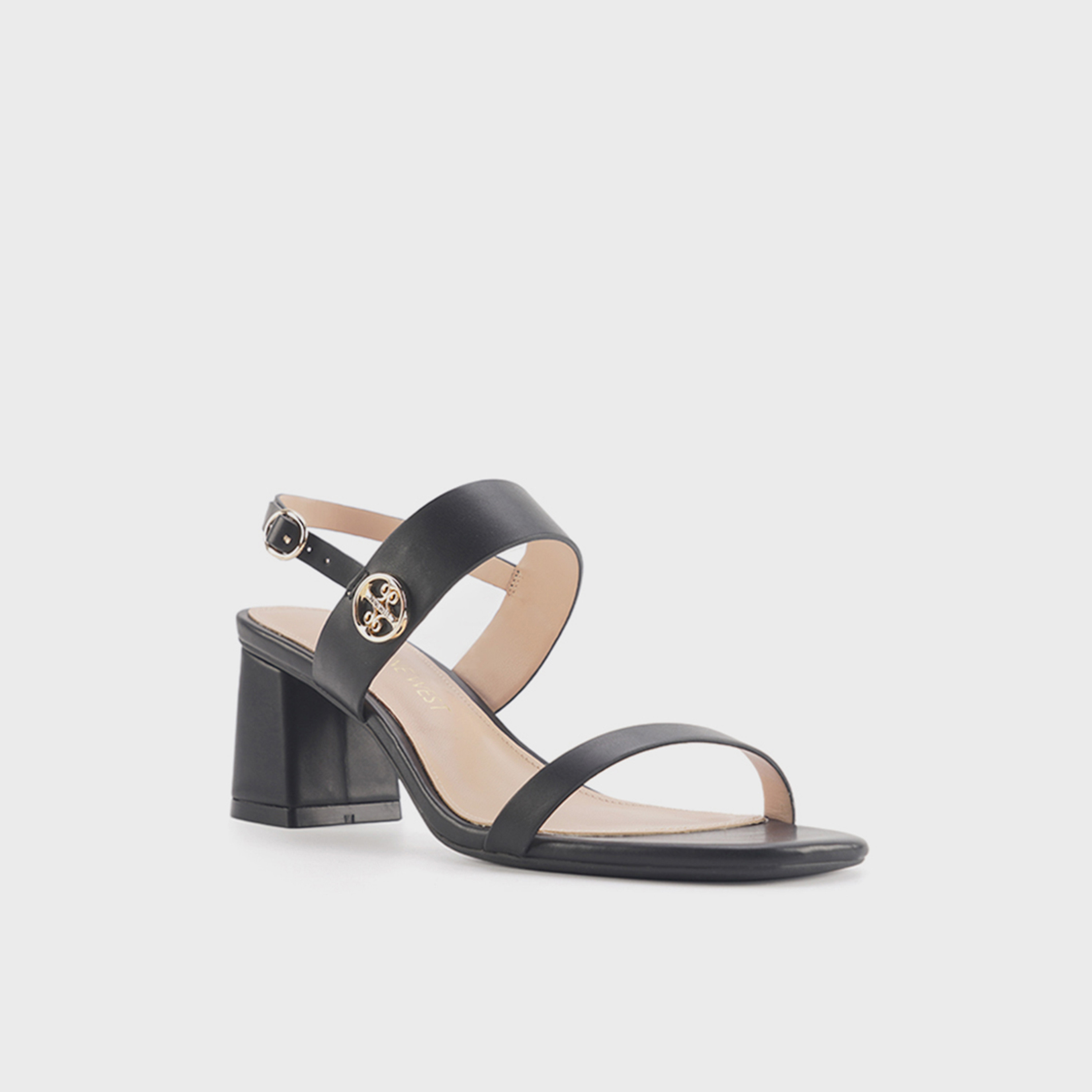 Nine West Women's Buckle Strap Block Heels | NACEDIA-5FX-women-shoes-sandals-heeled-image-1