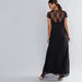 House of Napius Maternity Lace Detail Maxi Dress with Cap Sleeves-Dresses-thumbnail-1