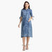 House of Napius Maternity Denim Dress with Knot Detail-Dresses-thumbnail-0