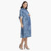 House of Napius Maternity Denim Dress with Knot Detail-Dresses-thumbnail-2