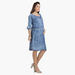 House of Napius Maternity Denim Dress with Balloon Sleeves-Dresses-thumbnail-0