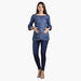 House of Napius Maternity Denim Tunic with Bell Sleeves-Tops-thumbnail-0