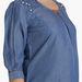House of Napius Maternity Denim Tunic with Pearl Detail-Tops-thumbnail-5