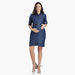 House of Napius Maternity Denim Shirt Dress with Complete Placket-Dresses-thumbnail-0