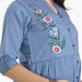 House of Napius Maternity Denim Tunic with Embroidery-Dresses-thumbnail-4