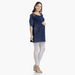 House of Napius Maternity Denim Tunic with Embroidery-Dresses-thumbnail-2