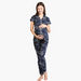 House of Napius Maternity Printed Short Sleeves Shirt and Pyjama Set-Nightwear-thumbnail-0