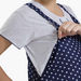 House of Napius Maternity Polka Dot Printed Sleep Dress-Nightwear-thumbnail-4