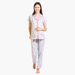 House of Napius Maternity Printed Shirt and Pyjama Set-Nightwear-thumbnail-0