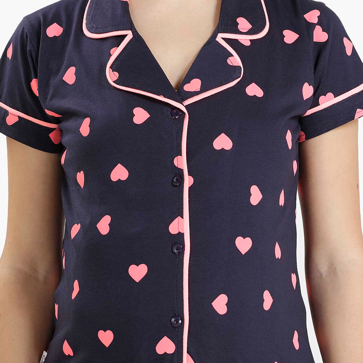 House of Napius Maternity Printed Shirt and Pyjama Set-baby-maternalcare-maternitywear-image-4