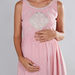 House of Napius Maternity Embellished Maxi Dress with Boat Neck-Twinning-thumbnail-3