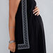 House of Napius Maternity Embroidered Sleeveless Dress with Round Neck-Twinning-thumbnail-3