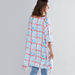 House of Napius Maternity Chequered Kaftan with Boat Neck-Dresses-thumbnail-1