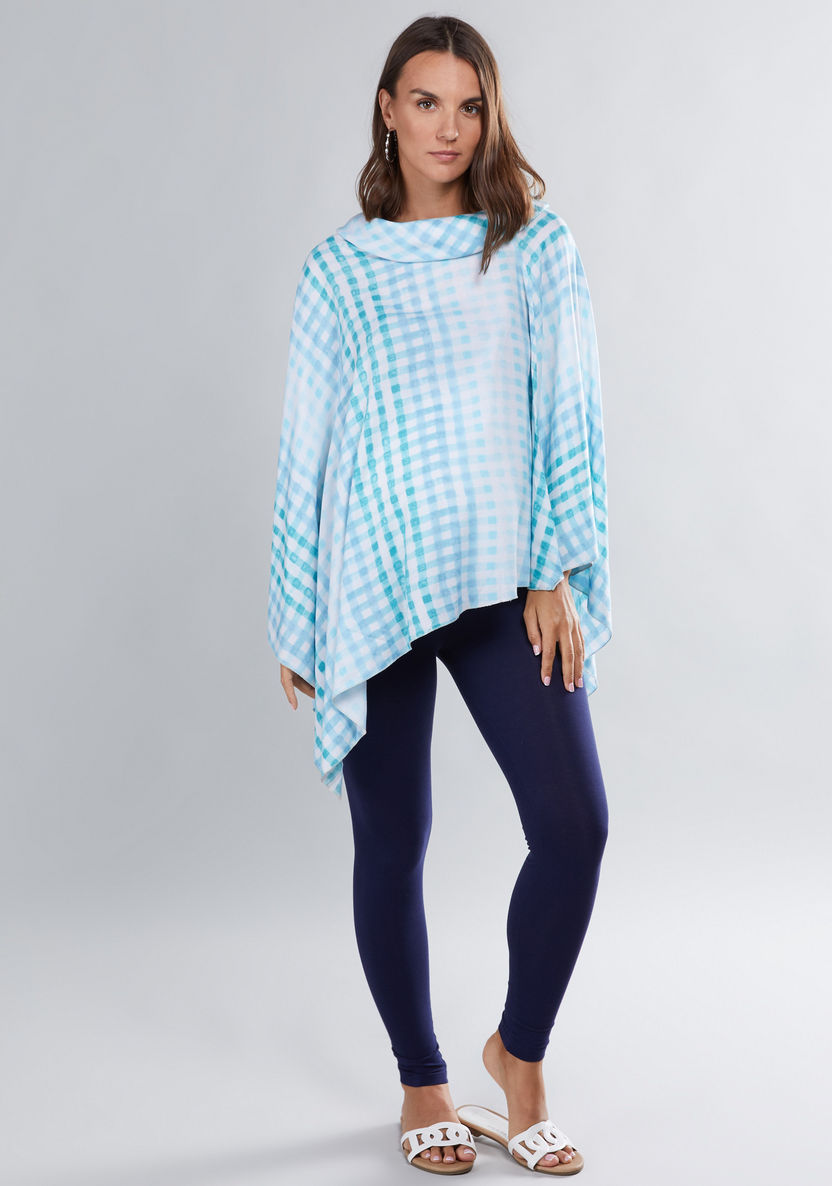 House of Napius Maternity Printed Poncho-Tops-image-0