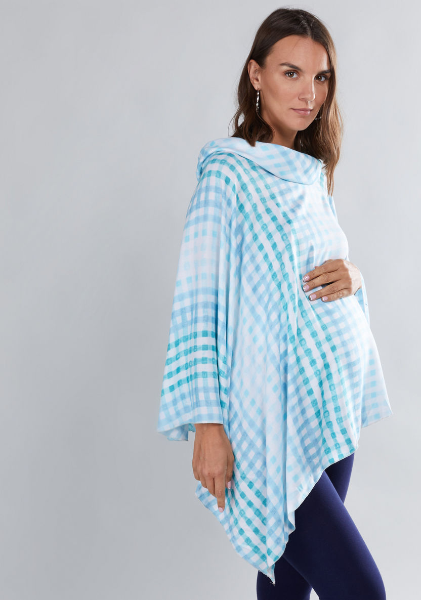 House of Napius Maternity Printed Poncho-Tops-image-2