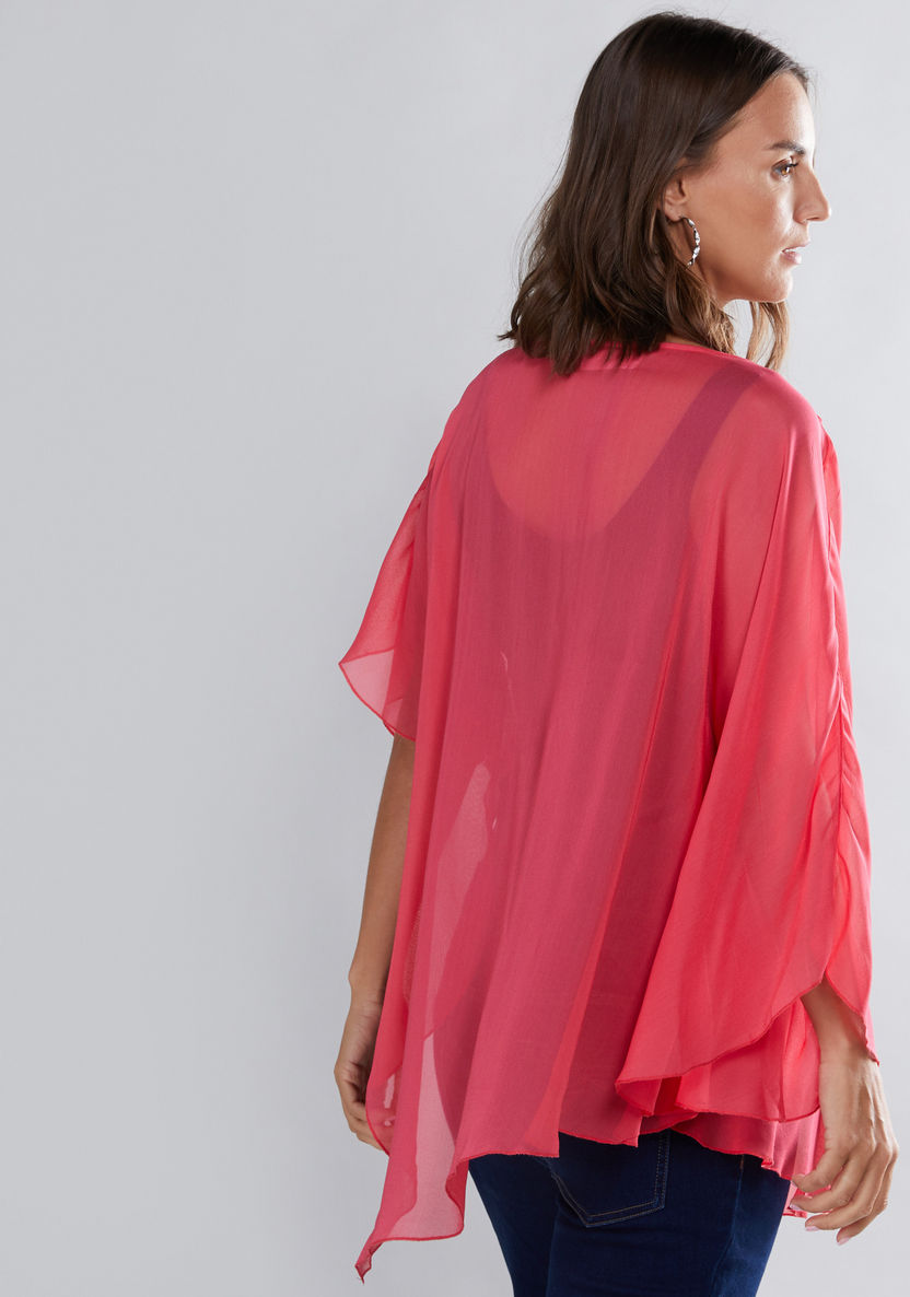 House of Napius Maternity Boat Neck Poncho-Tops-image-1