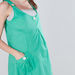 House of Napius Maternity Printed Sleeveless Tunic with Button Detail-Tops-thumbnail-2