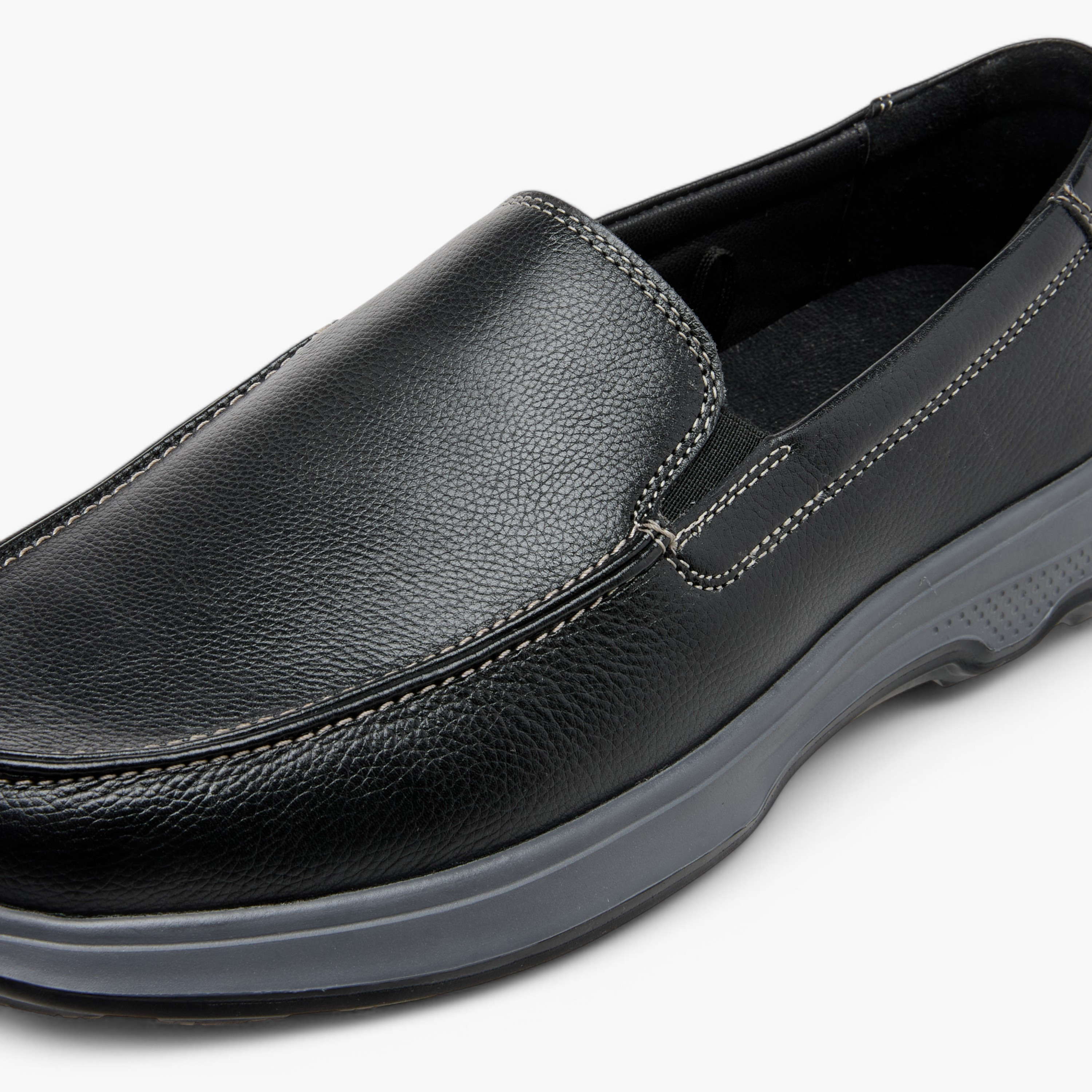 Duchini Men's Leather Textured Slip-On Moccasins-men-shoes-loafersandmoccasins-image-4