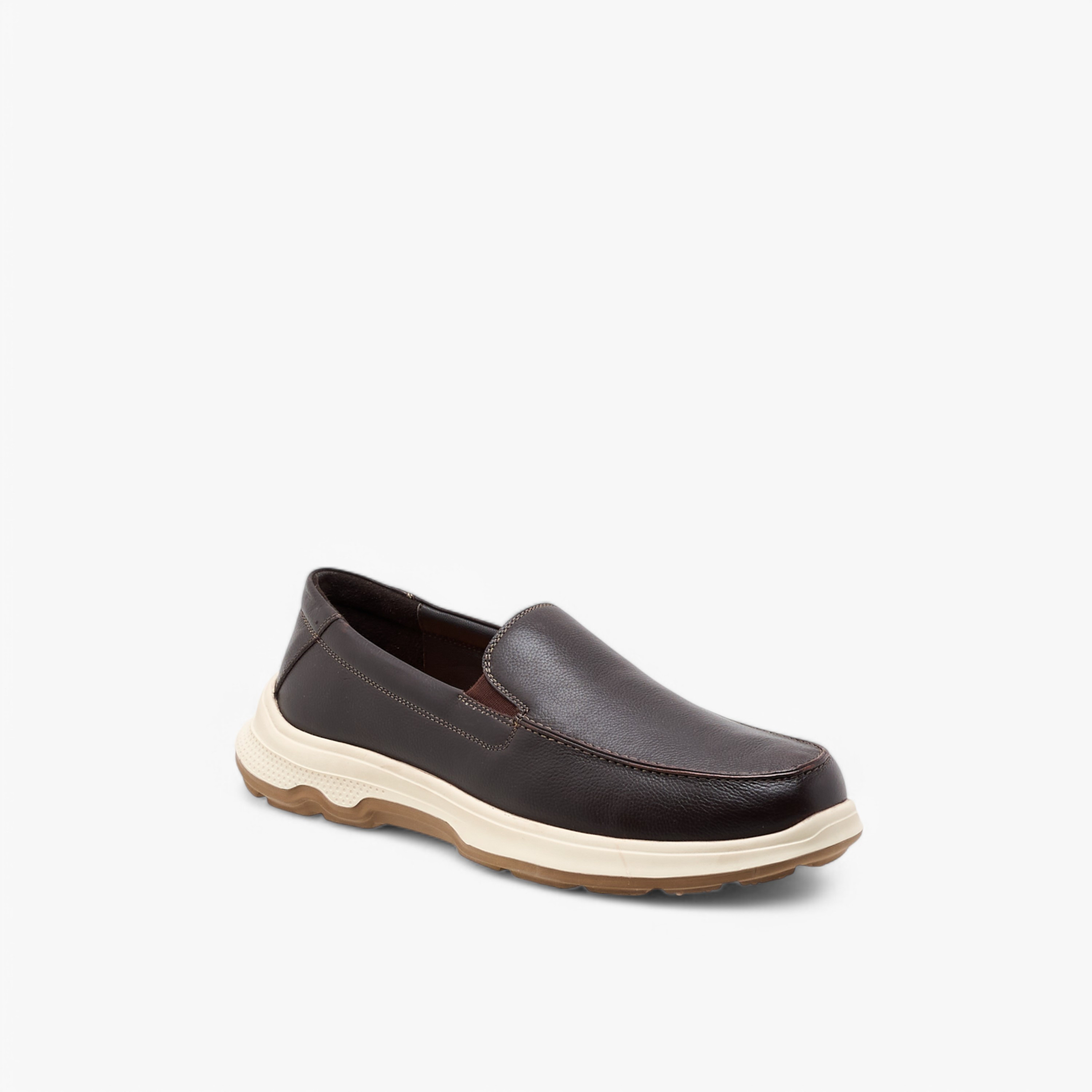 Duchini Men's Leather Textured Slip-On Moccasins-men-shoes-loafersandmoccasins-image-2