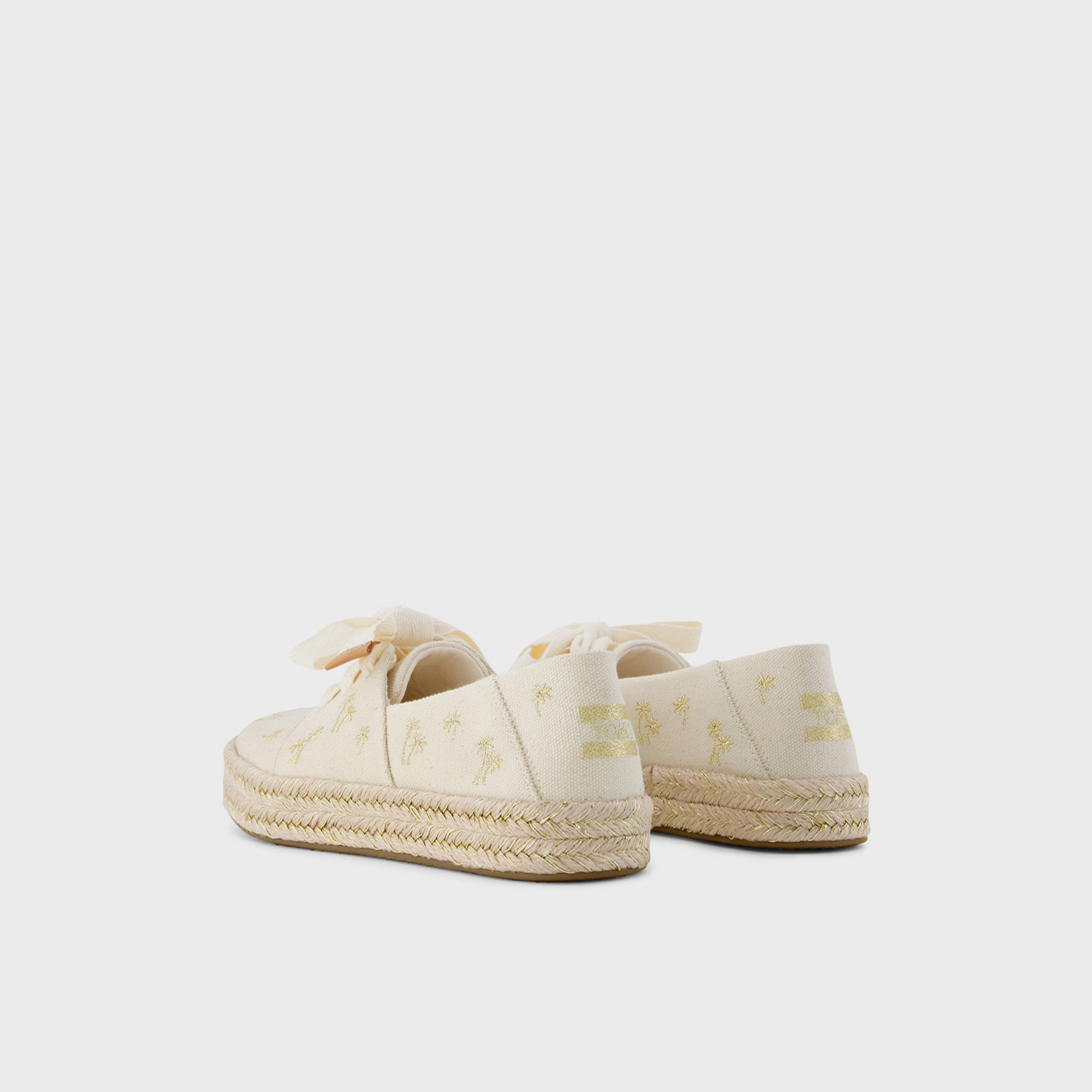 Toms Women's Slip-On Natural Undyed Flatform Espadrilles | NAT-UNDYD-EMBR-PALM-TRE-WM-CAR-women-shoes-flats-espadrilles-image-2