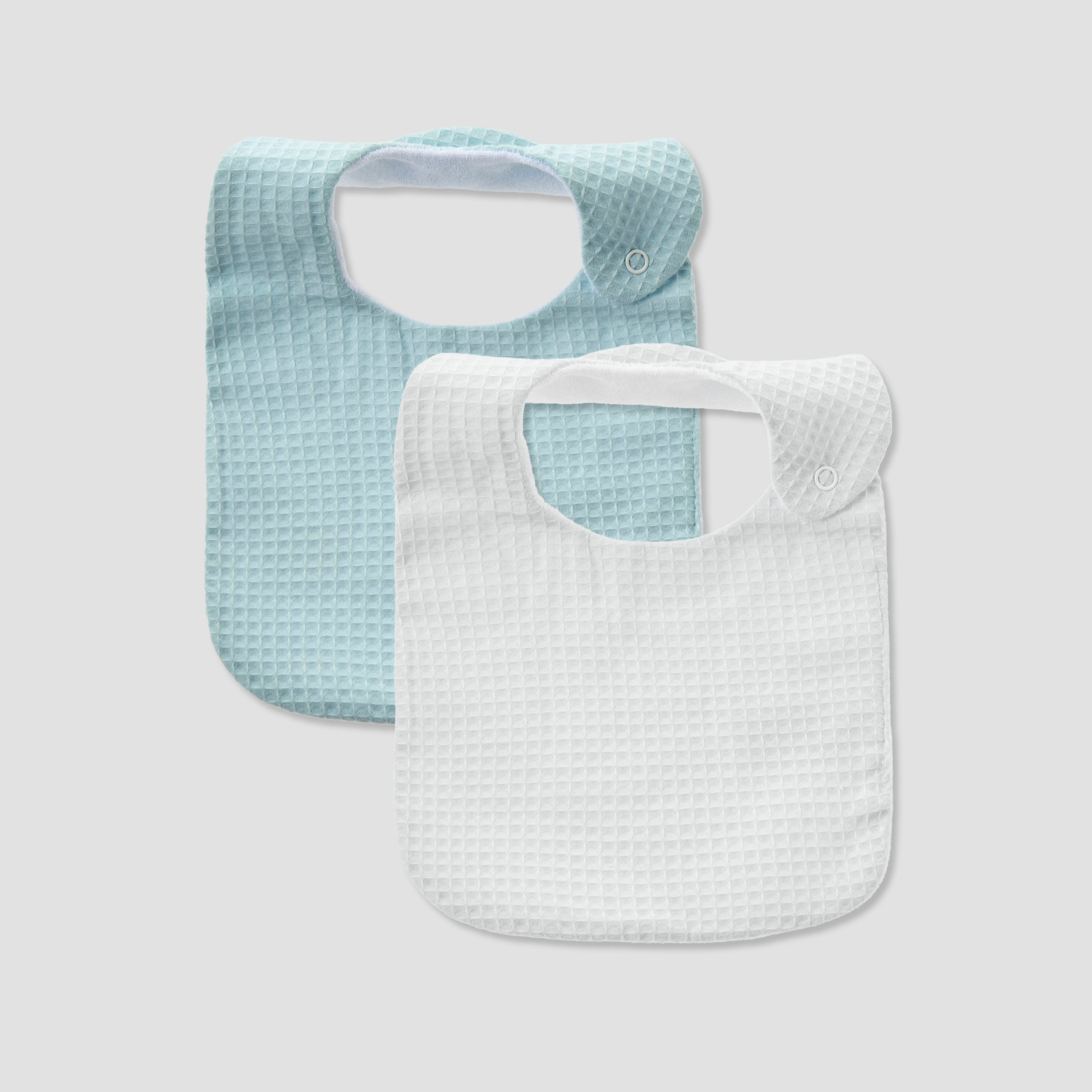 Pack of 2 Juniors Baby Bib with Snap Button Closure-baby-feeding-bibs-image-1