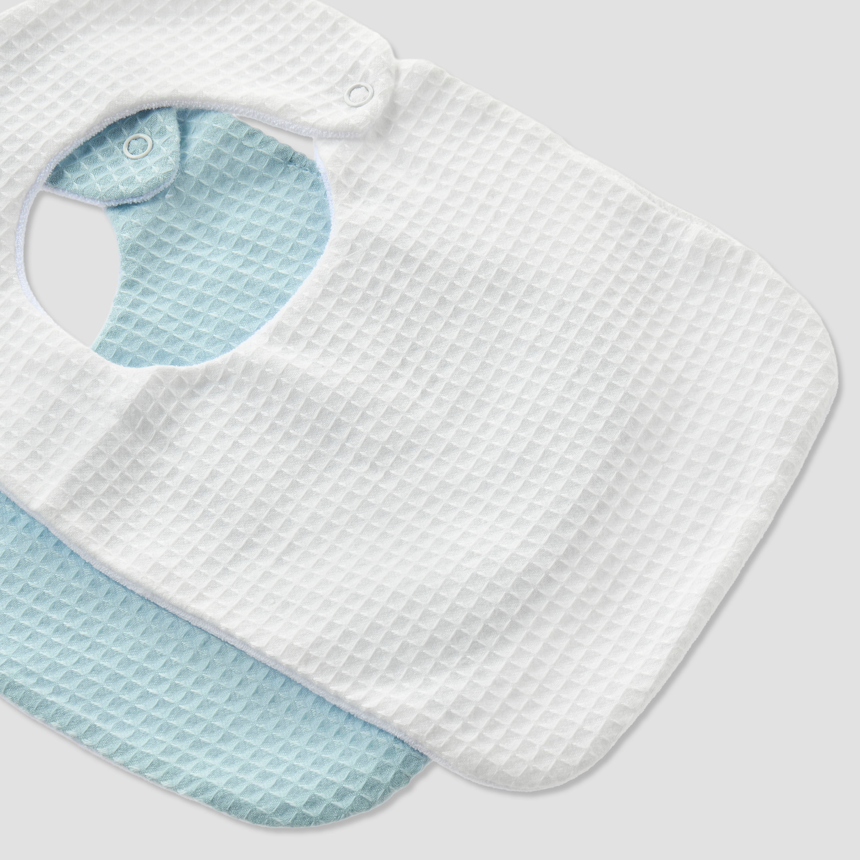 Pack of 2 Juniors Baby Bib with Snap Button Closure-baby-feeding-bibs-image-5