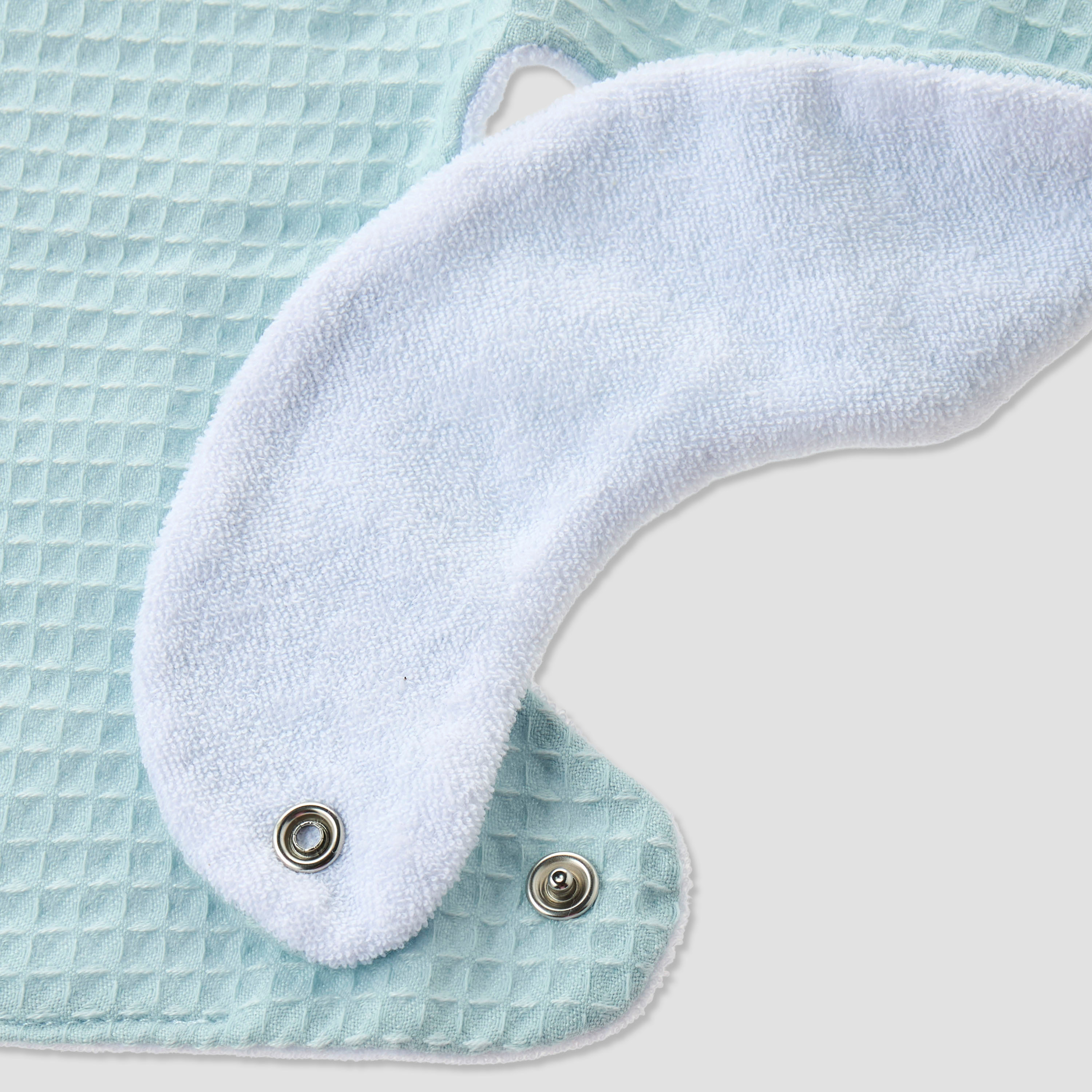 Pack of 2 Juniors Baby Bib with Snap Button Closure-baby-feeding-bibs-image-6