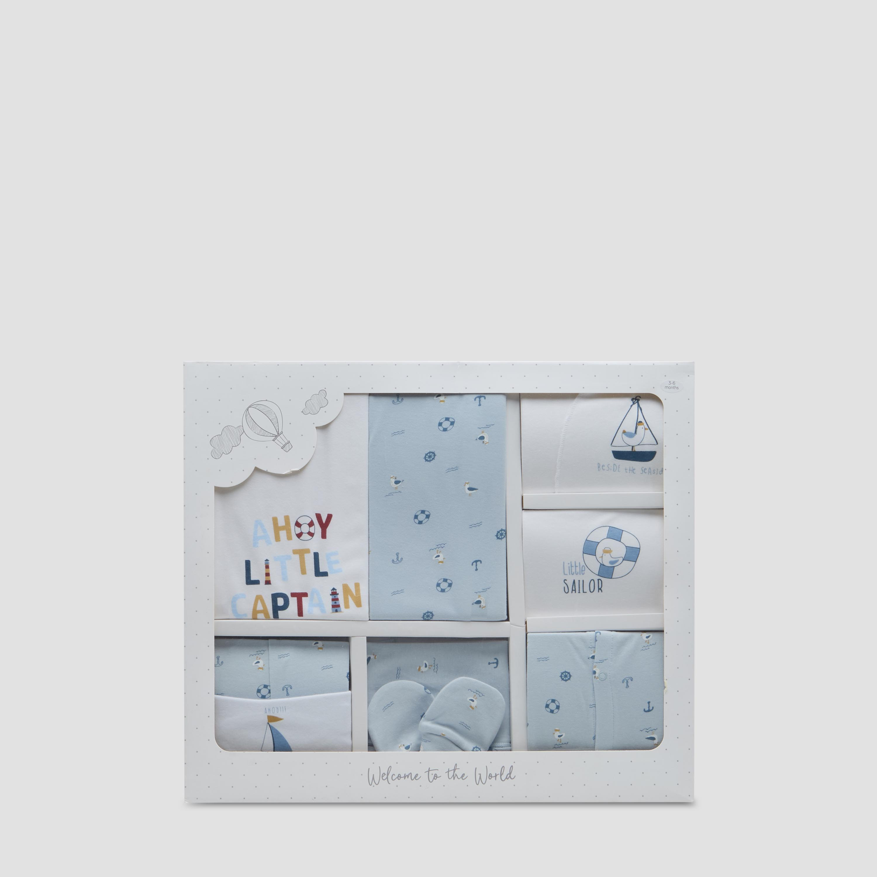 Set of 9 Juniors Clothing Gift Set with Nautical Print-baby-boys-clothing-setsandcoords-image-1
