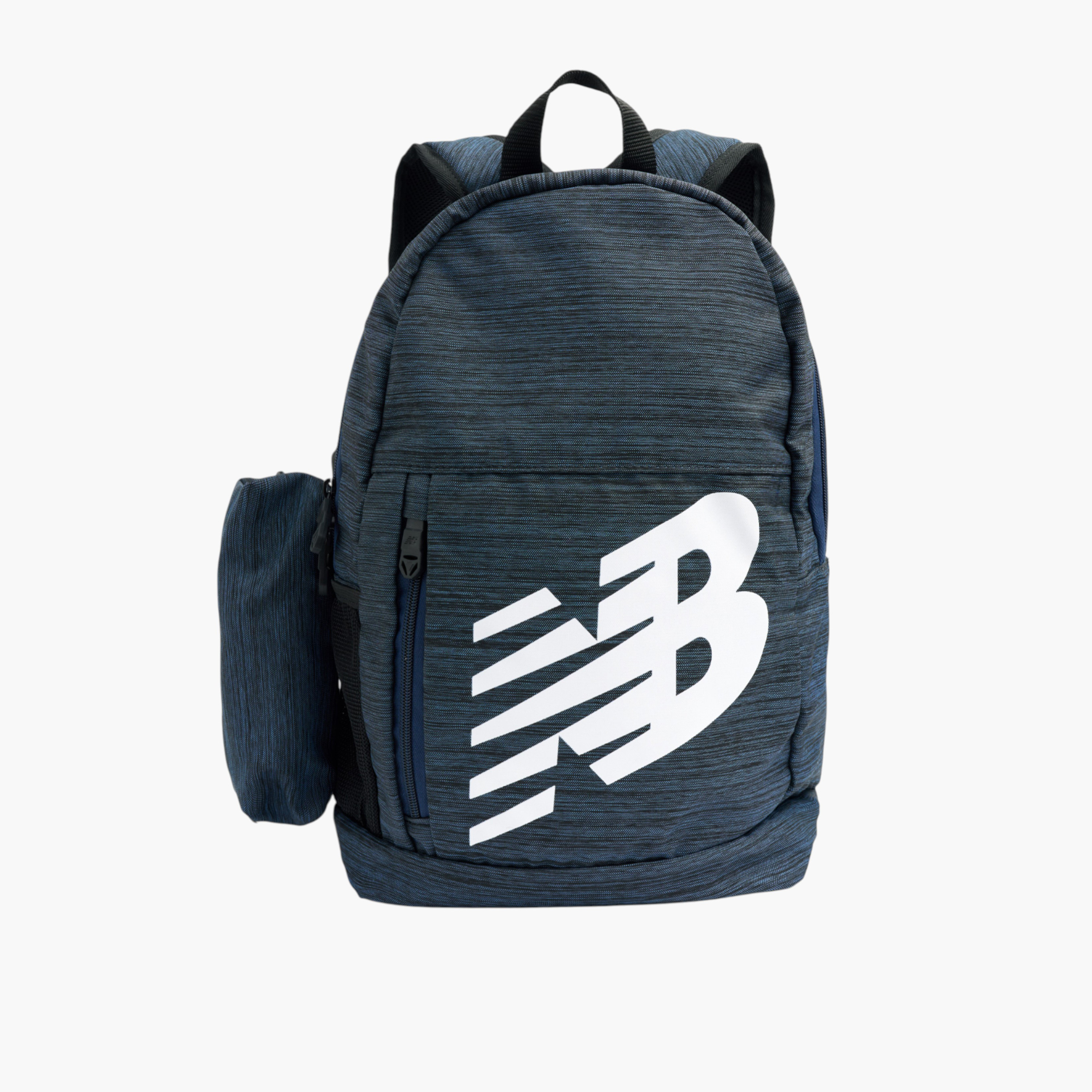 New Balance Logo Print School Backpack with Zip Closure and Pencil Pouch - 14x28x43 cms-school-bagsandbackpacks-backpacks-image-1