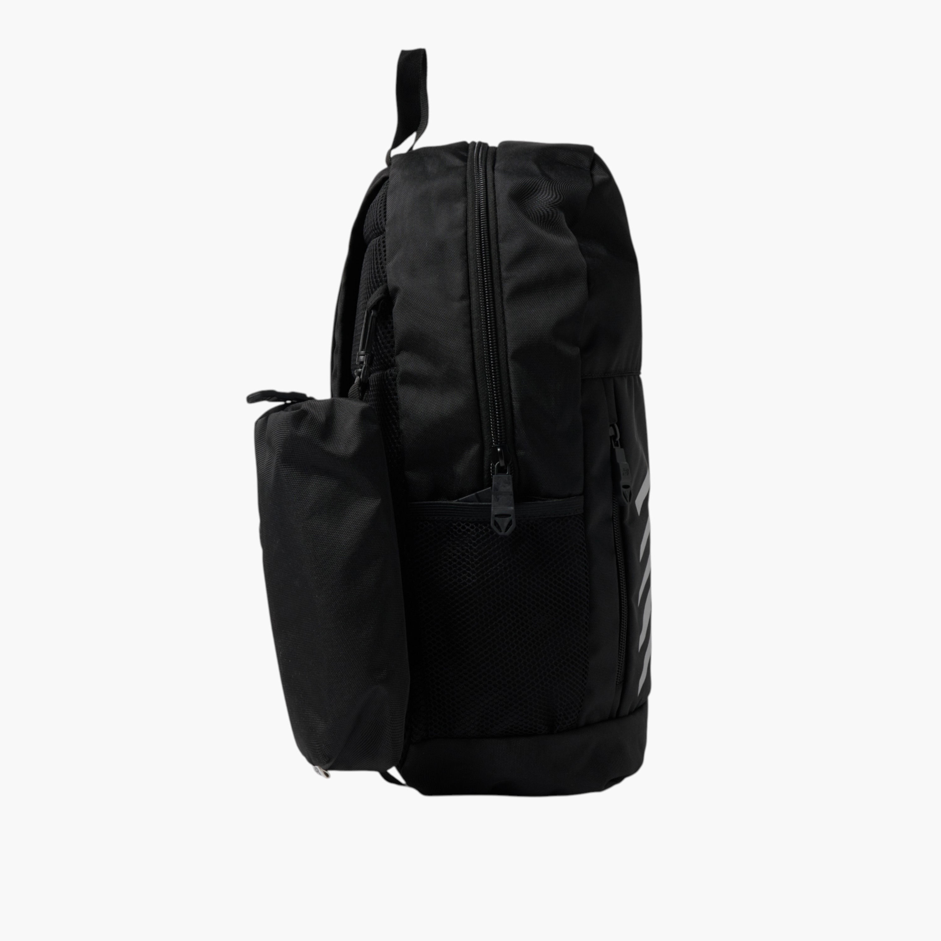 شنطة ظهر مدرسية بطبعات شعار مع مقلمة من نيو بالانس - 14x28x43 سم-school-bagsandbackpacks-backpacks-image-3