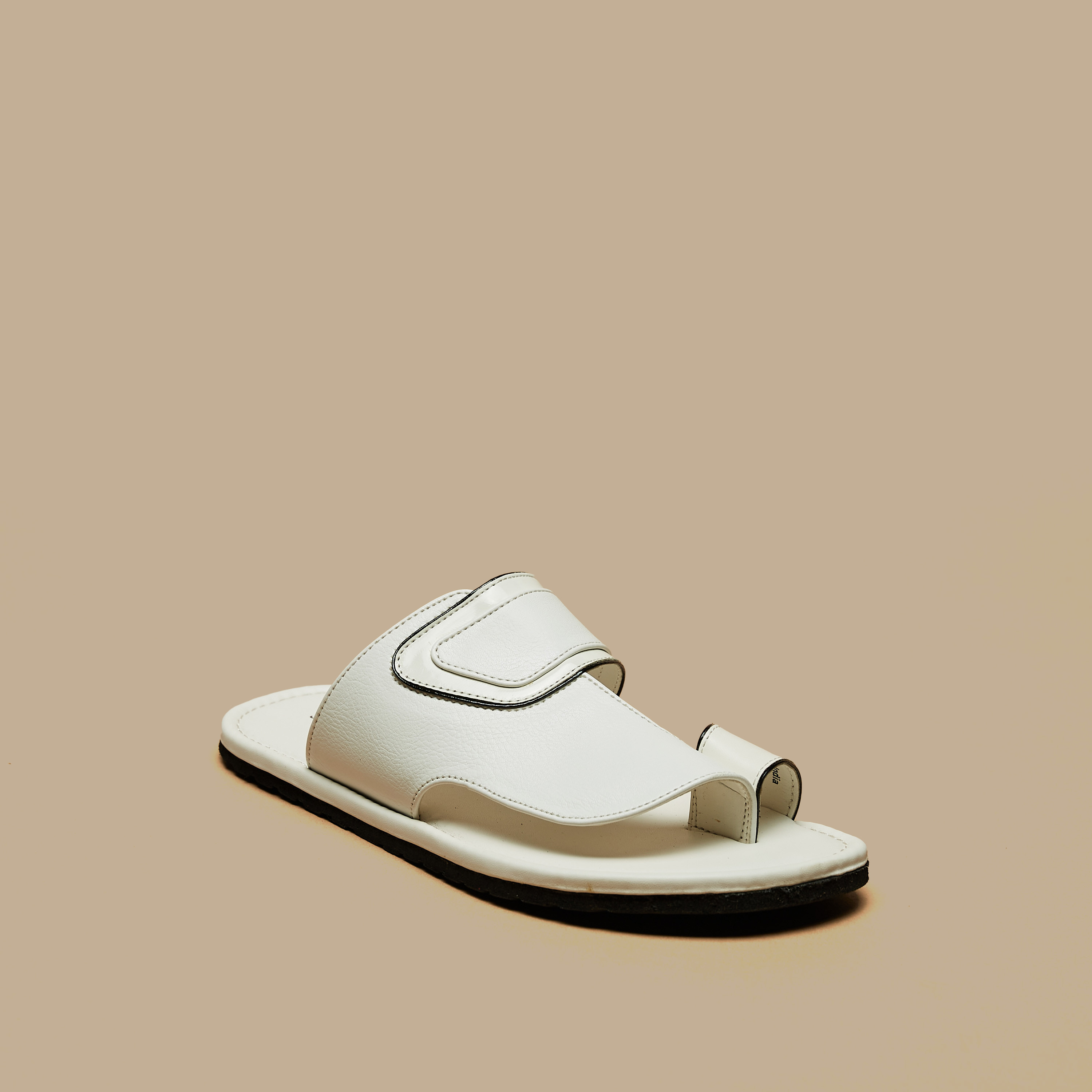 Solid Slip-On Arabic Sandals-boys-shoes-sandals-image-1