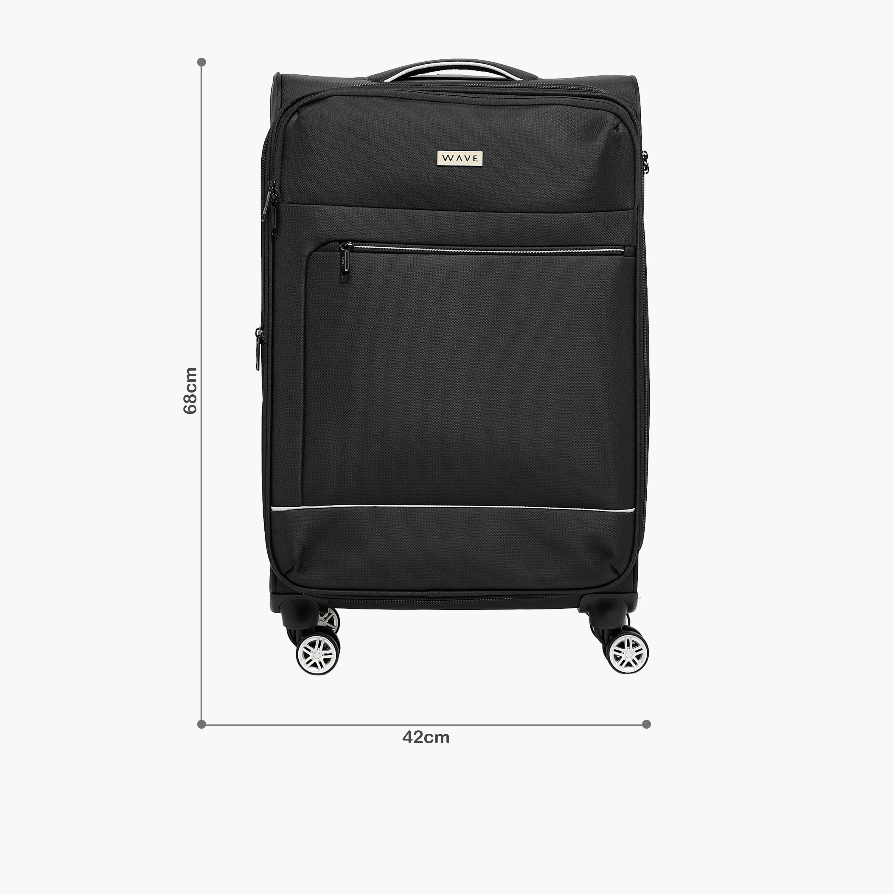 شنطة ترولي لينة سادة بمقبض قابل للسحب من ويف-travel-luggagesandbags-luggage-image-2